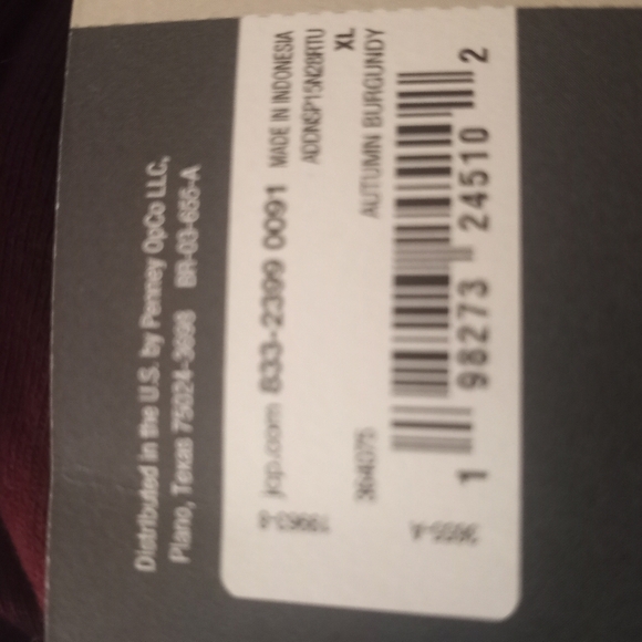 Worthington Burgundy Draped Off Shoulder Cowl Neck Long Sleeve Boho Casual Shirt - Picture 7 of 8